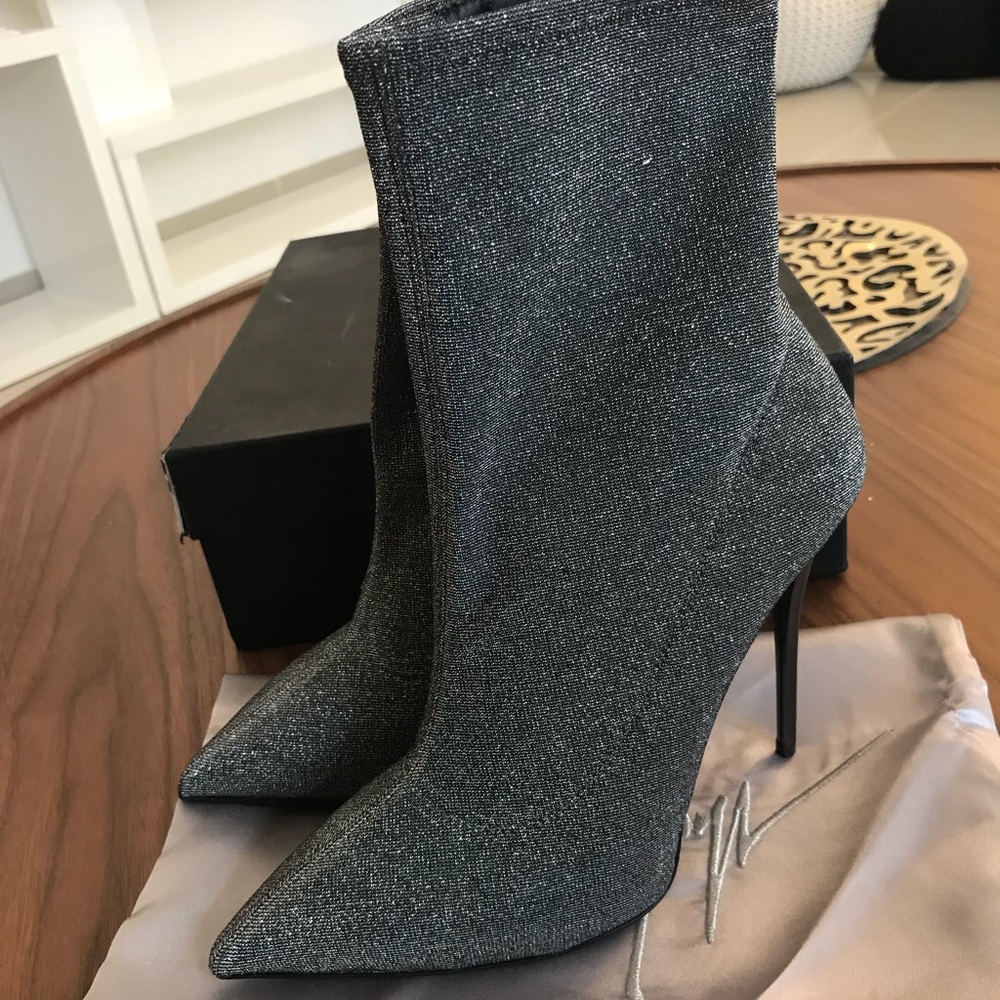 Giuseppe Zanotti boots 40 NEW YEAR? Stretch glitter lurex sock boots party - Picture 2 of 7
